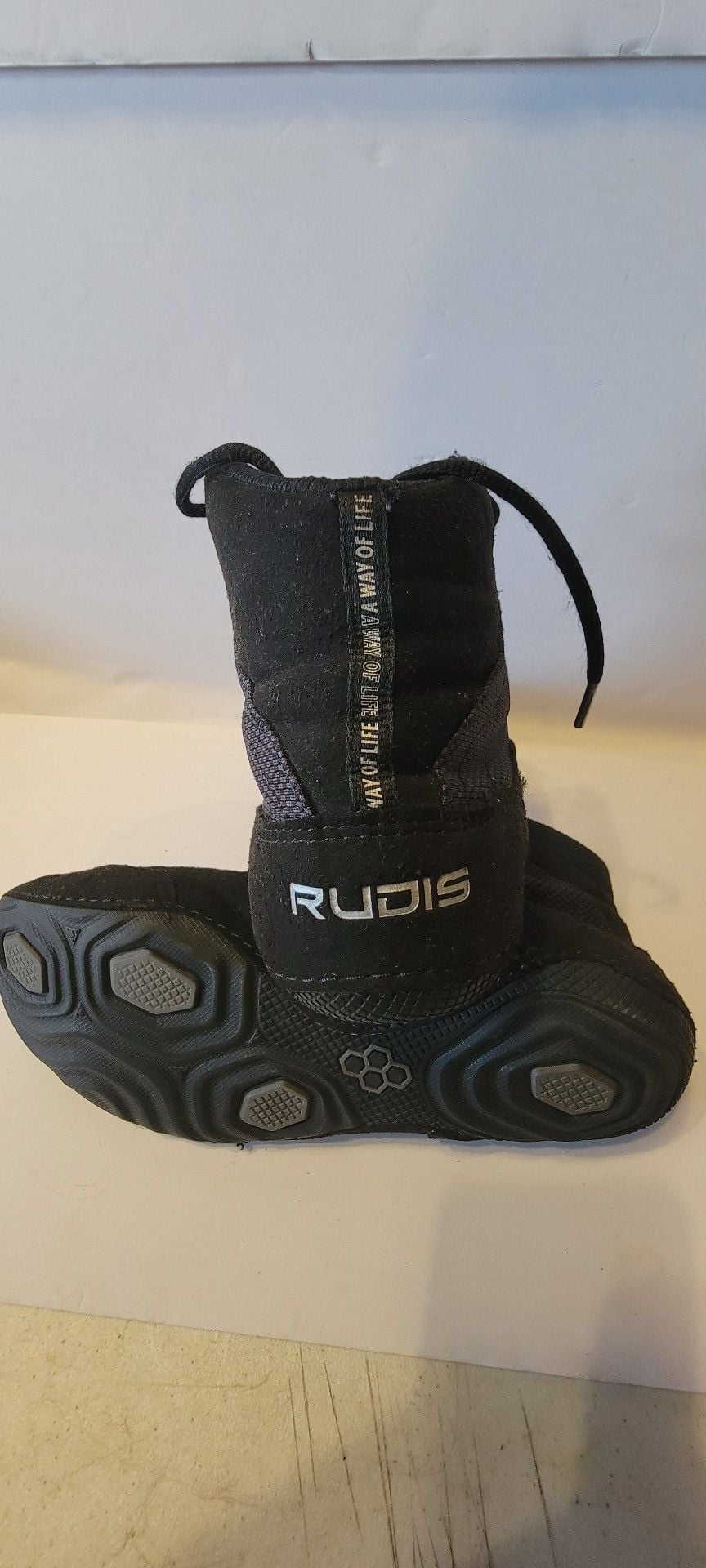 Rudis Colt 2.0 Wrestling Shoes Size 11 Black Chrome 3