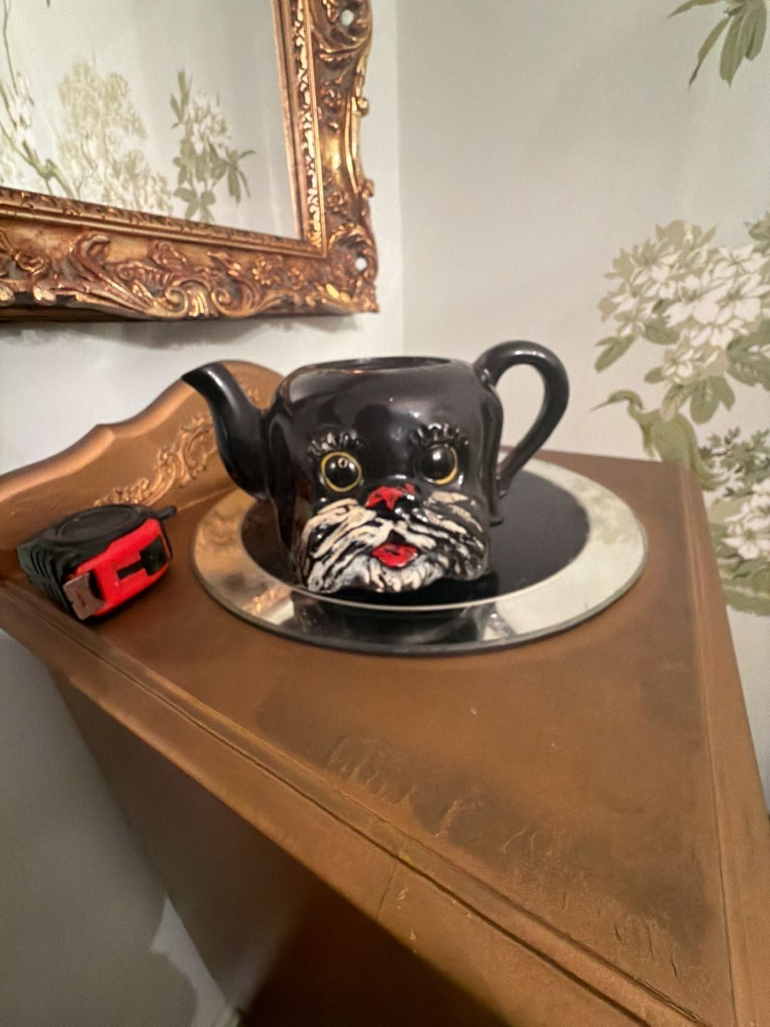 Vintage Anthropomorphic Black Dog Teapot and Sugar Bowl Set Ceramic 2