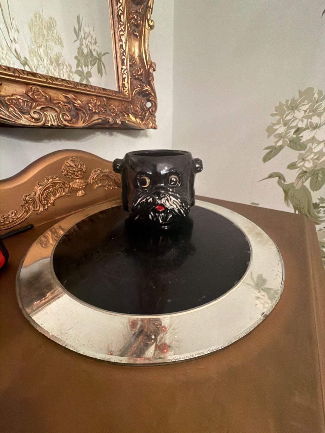Vintage Anthropomorphic Black Dog Teapot and Sugar Bowl Set Ceramic 3