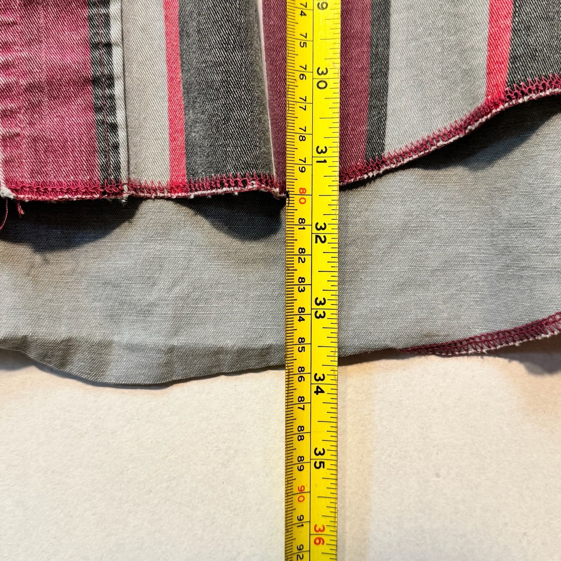 Vintage Wrangler Shirt Tall Black Red Brushpopper Canvas Button Long Sleeve 7