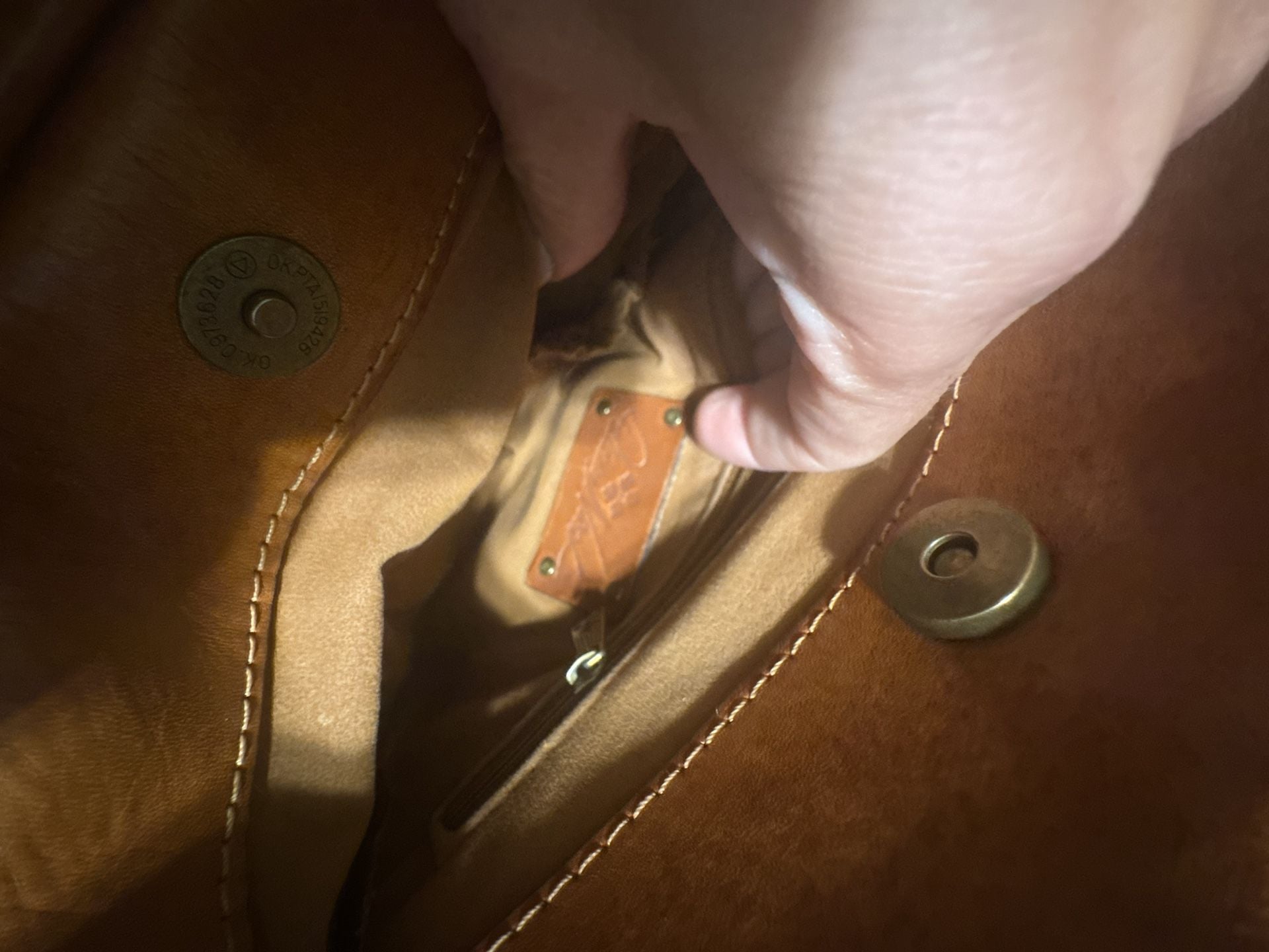 Patricia Nash Francesca Leather Brown Messenger Shoulder Bag Organizer Medium 4