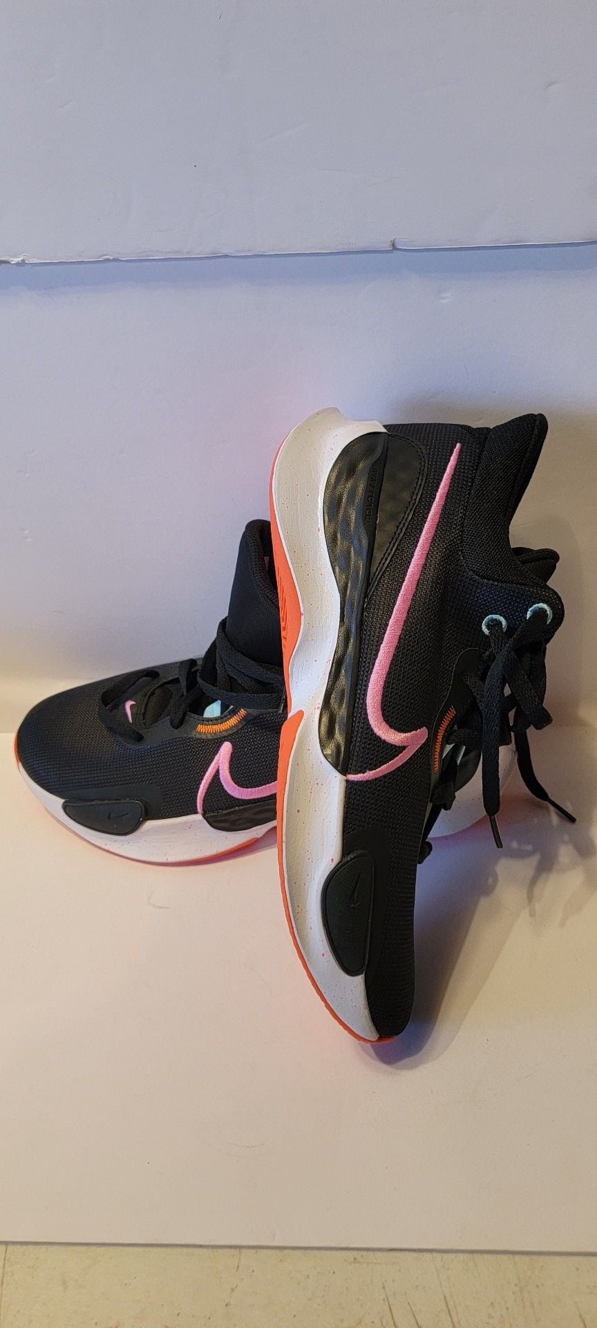 Nike Basketball Shoes Black Pink Orange 5