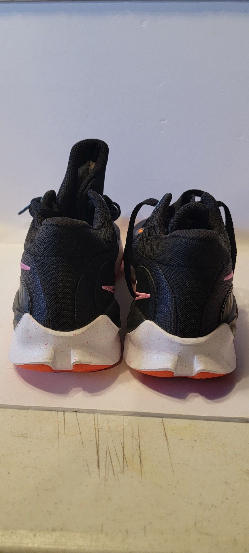 Nike Basketball Shoes Black Pink Orange 6