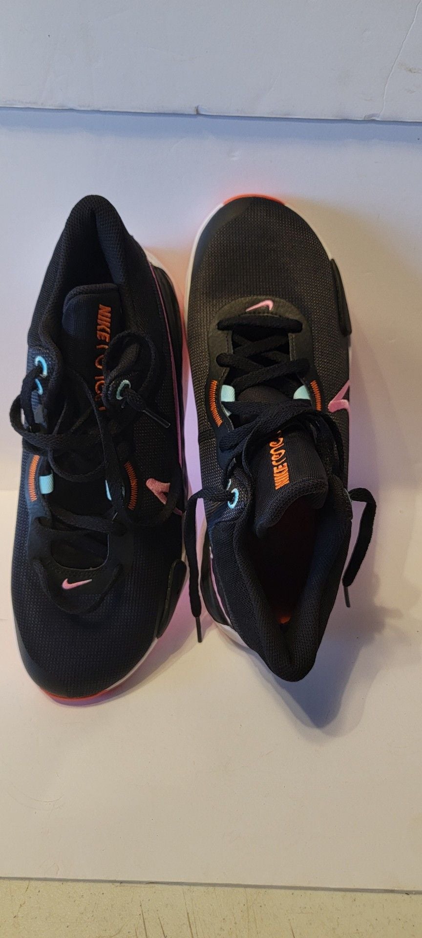 Nike Basketball Shoes Black Pink Orange 9