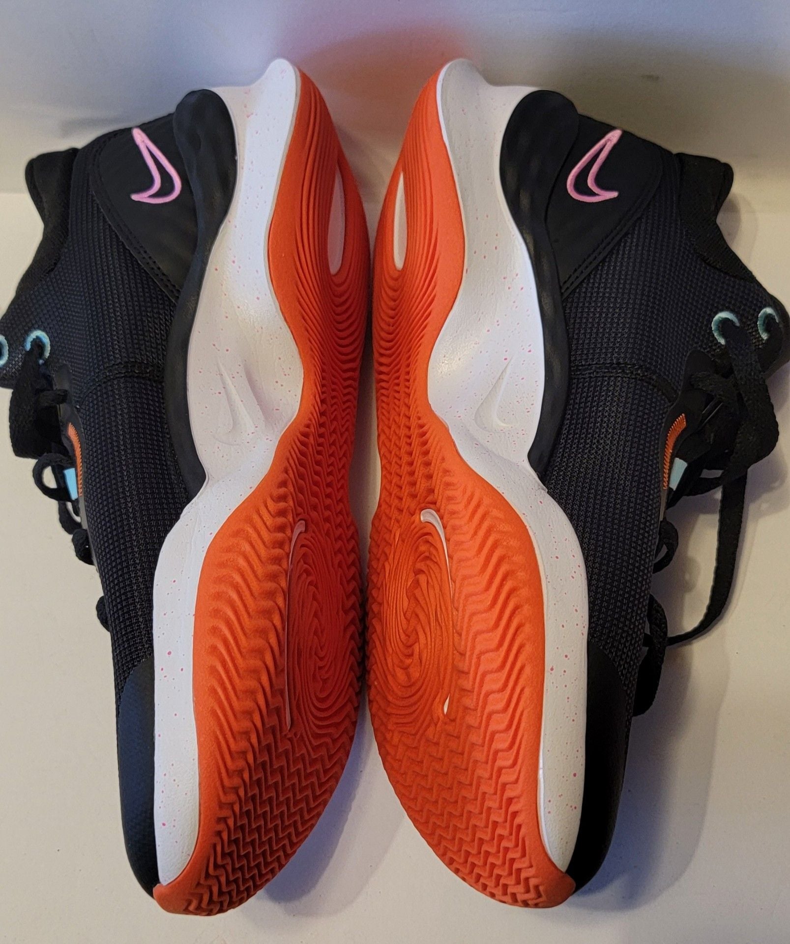 Nike Basketball Shoes Black Pink Orange 15