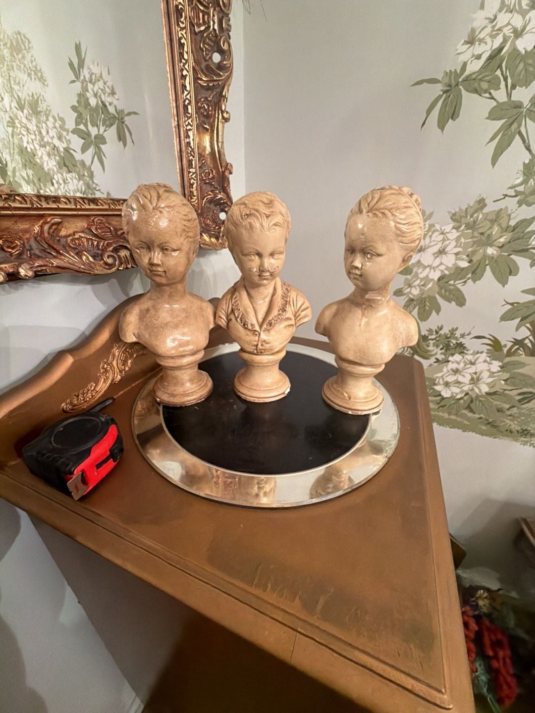 Vintage Alexander Backer Boy And Girl Chalkware Busts Set Of 3 1