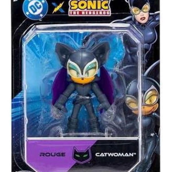Jakks Pacific Sonic The Hedgehog x DC Rouge as Catwoman Mini Figure