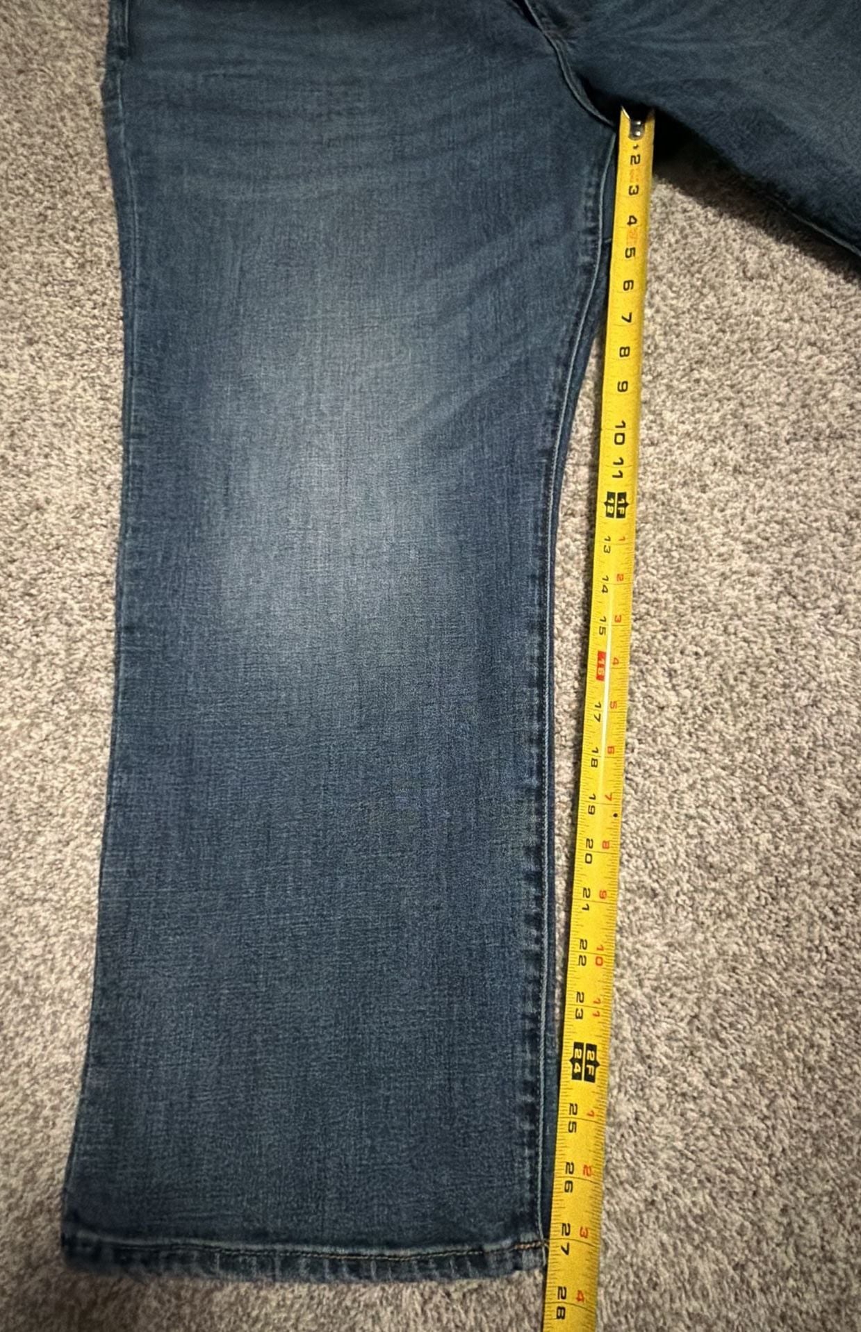 Lee Extreme Motion MVP Straight Jeans Size 46X27 Blue Relaxed Fit 6