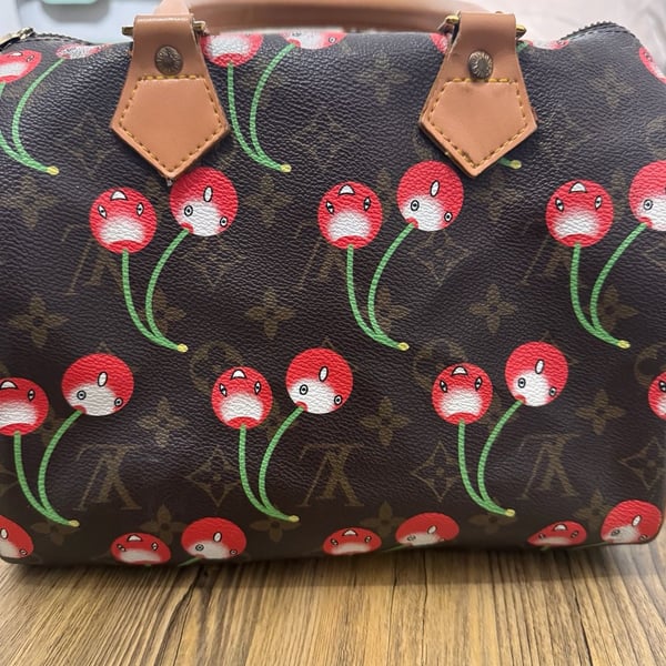 Louis Vuitton x Takashi Murakami Cerises Speedy 25 Monogram Handbag