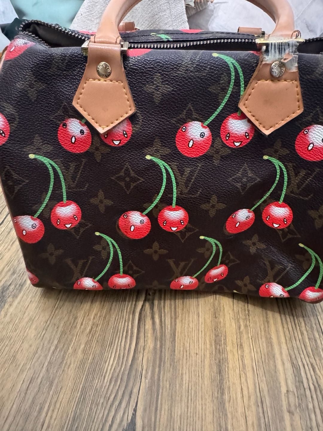Louis Vuitton x Takashi Murakami Cerises Speedy 25 Monogram Handbag 4