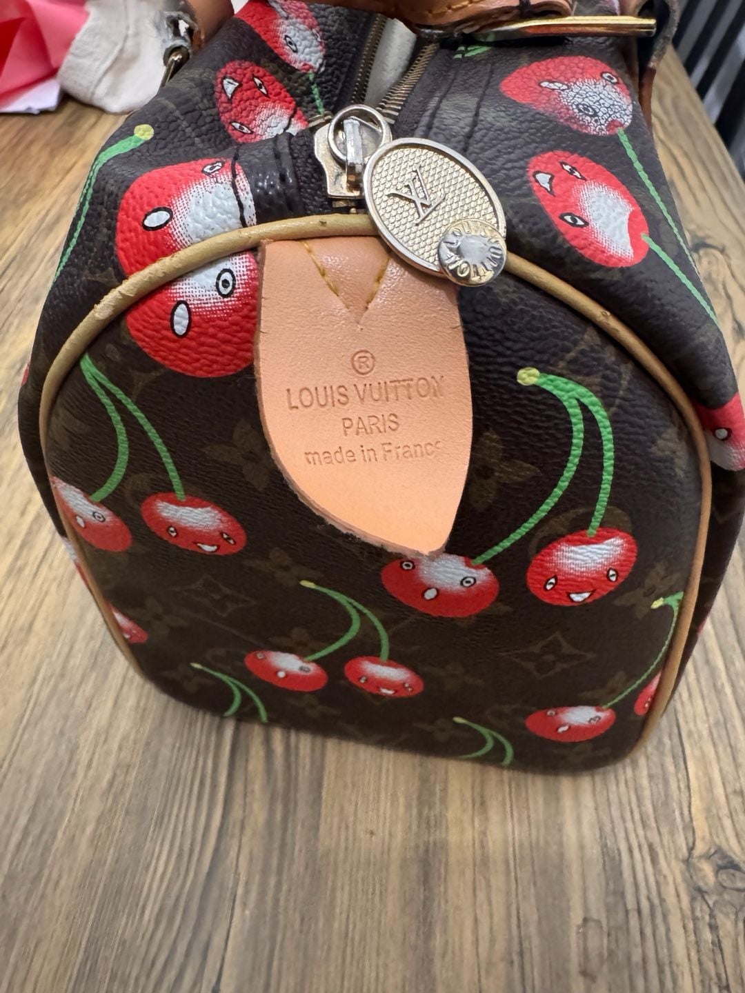 Louis Vuitton x Takashi Murakami Cerises Speedy 25 Monogram Handbag 6