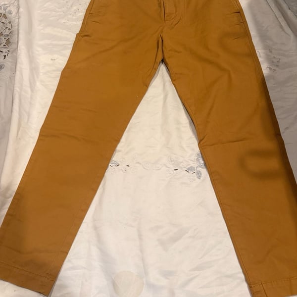 Banana Republic Chinos Slim-Tapered Fit Size 34x34 Burnt Orange #78