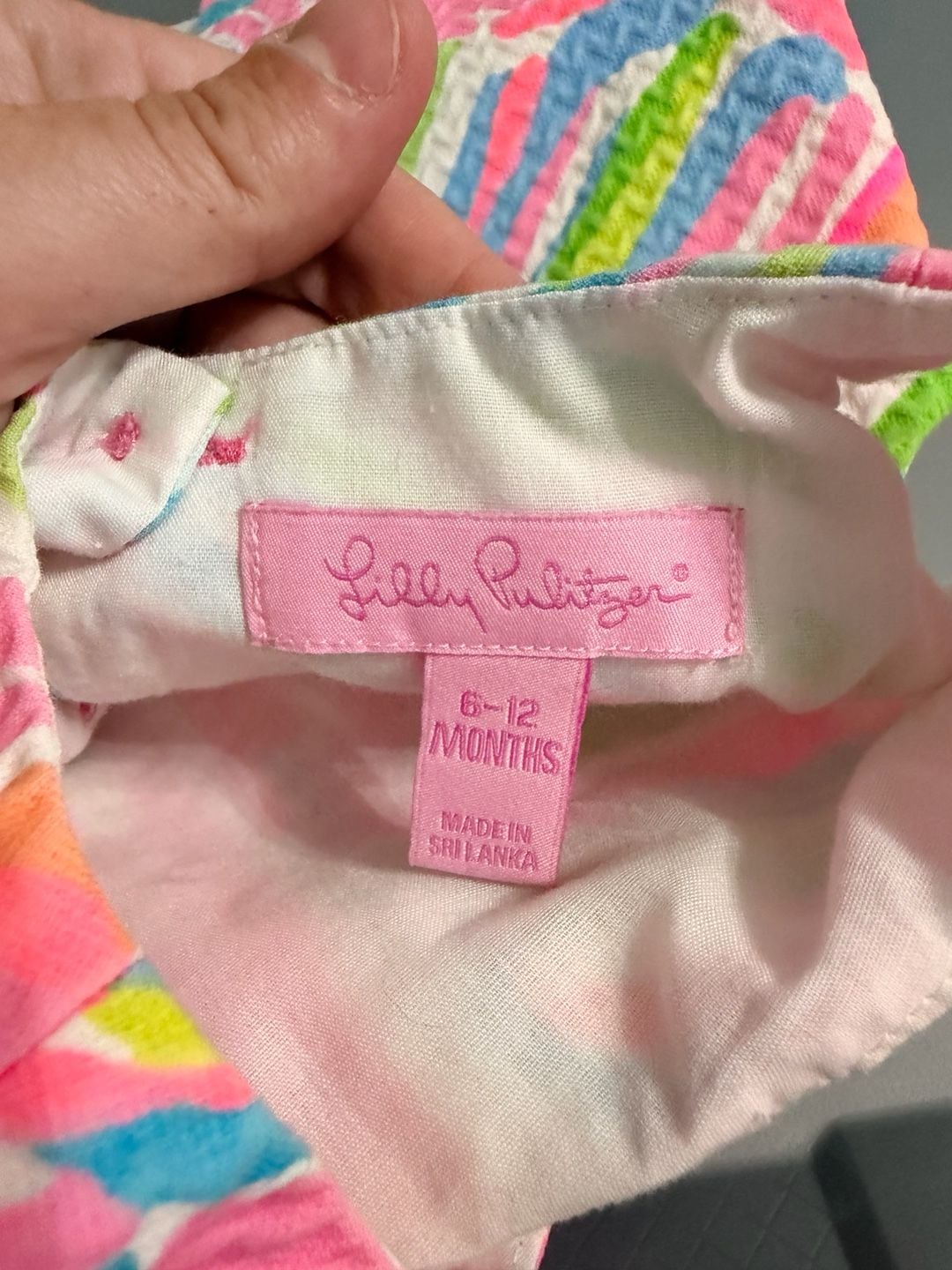 Lilly Pulitzer Dress And Bloomer Set Size 6-12 Months Multicolor Shell 2