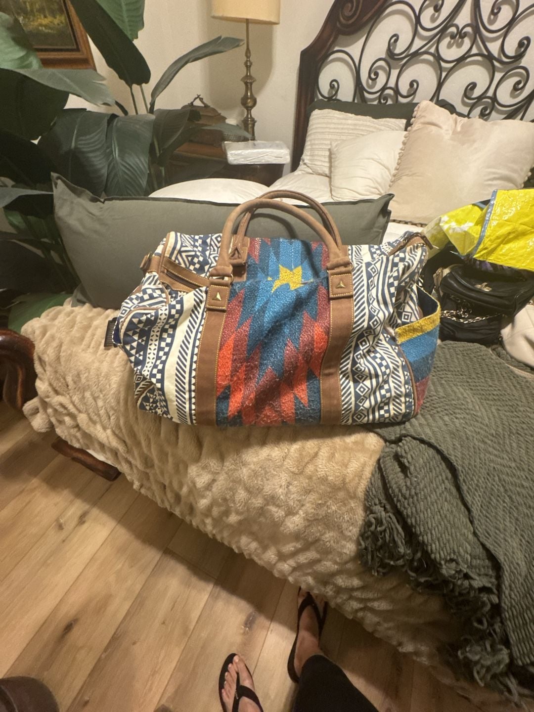 Tigerbear Republik Overnight Weekender Travel Duffle Gym Bag Aztek Print 3