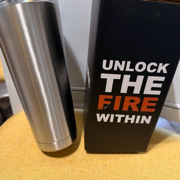 Unlock The Fire Within Stainless Steel Tumbler