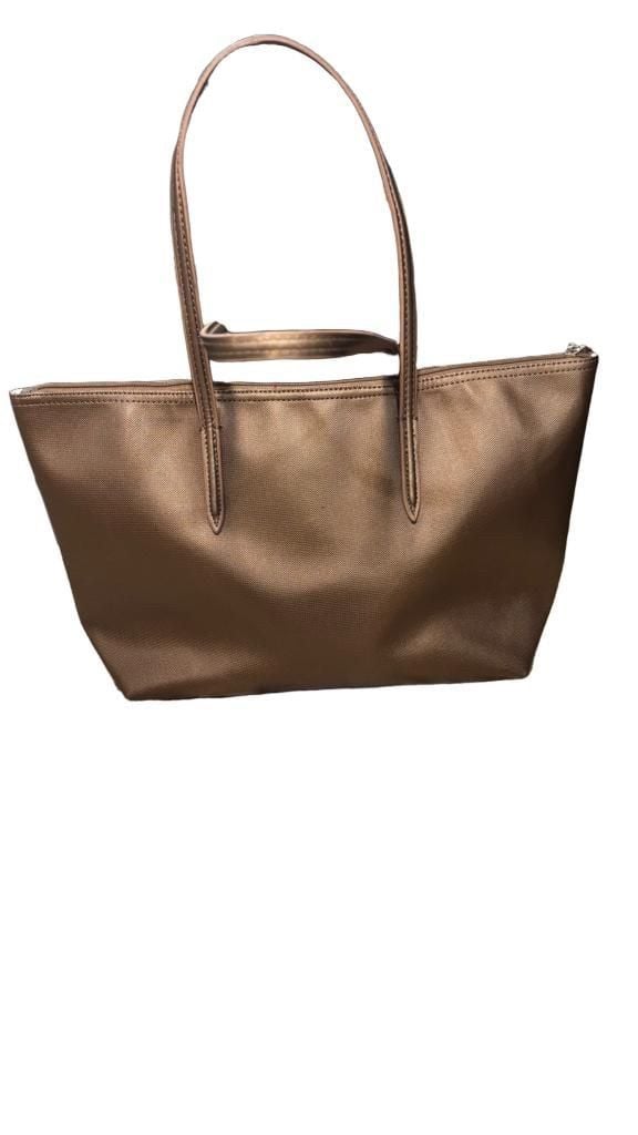 Lacoste L.12.12 Large Tote Bag Brown Synthetic Zip 5