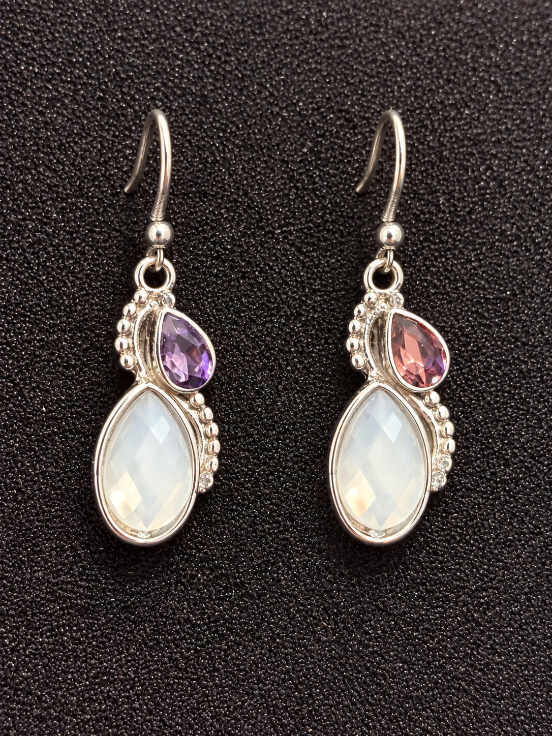 Moonstone Teardrop Earrings 2