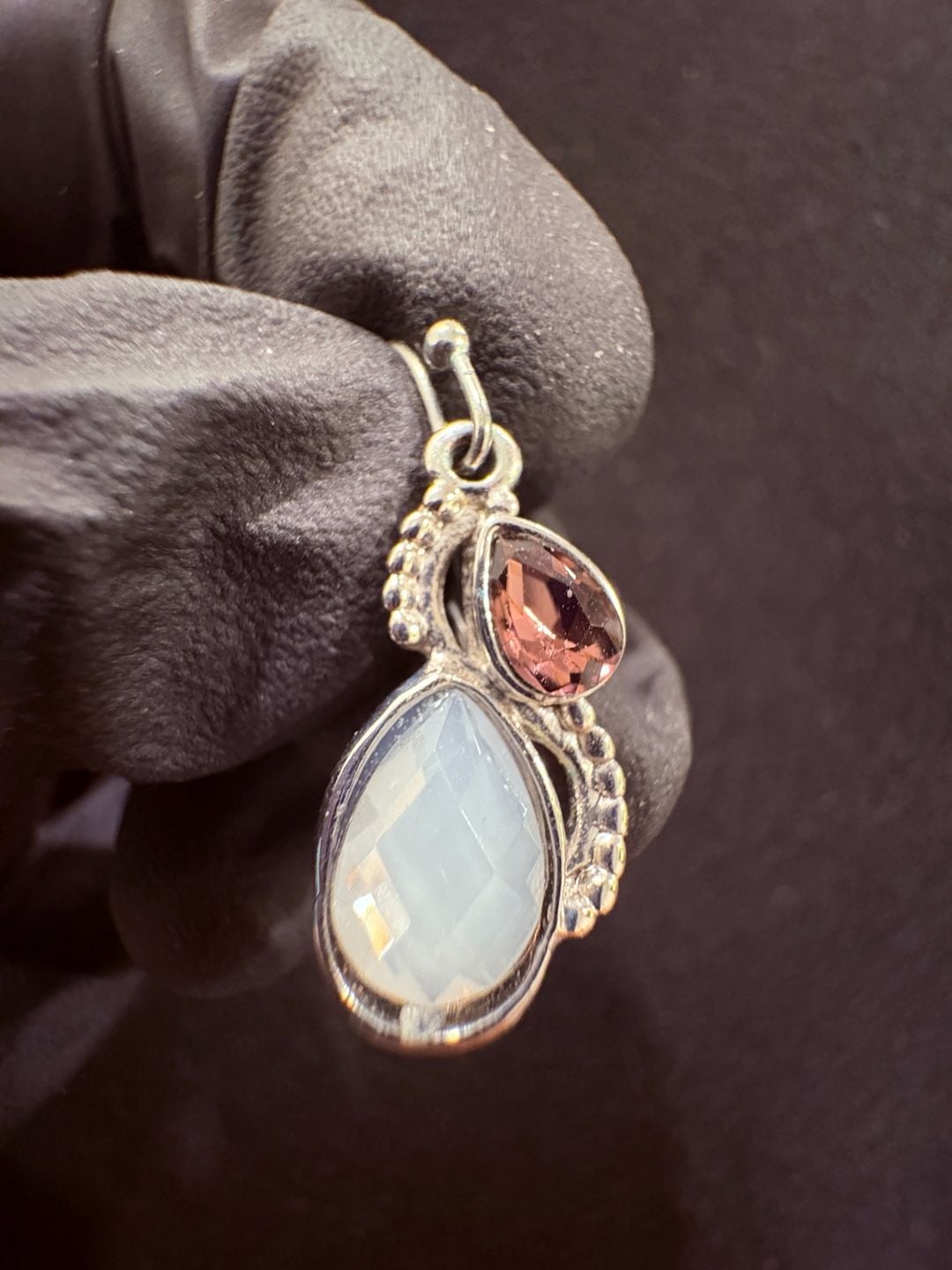 Moonstone Teardrop Earrings 3