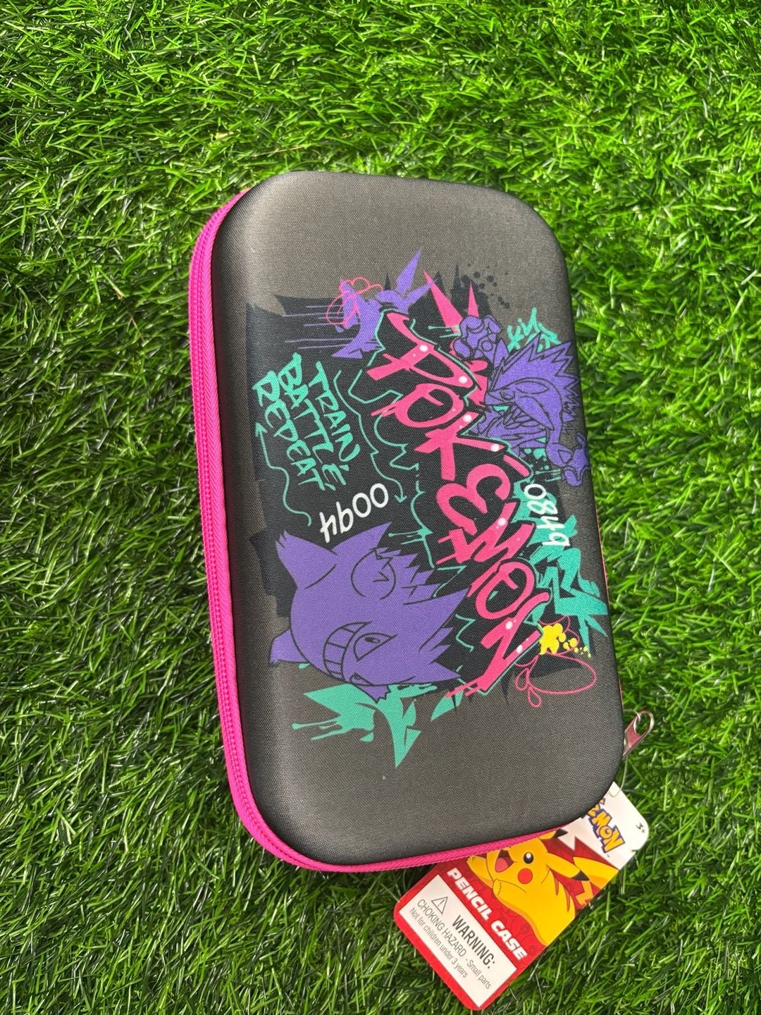 Pokemon Graffiti Hard Sided Pencil Case Gengar Black Pink 1