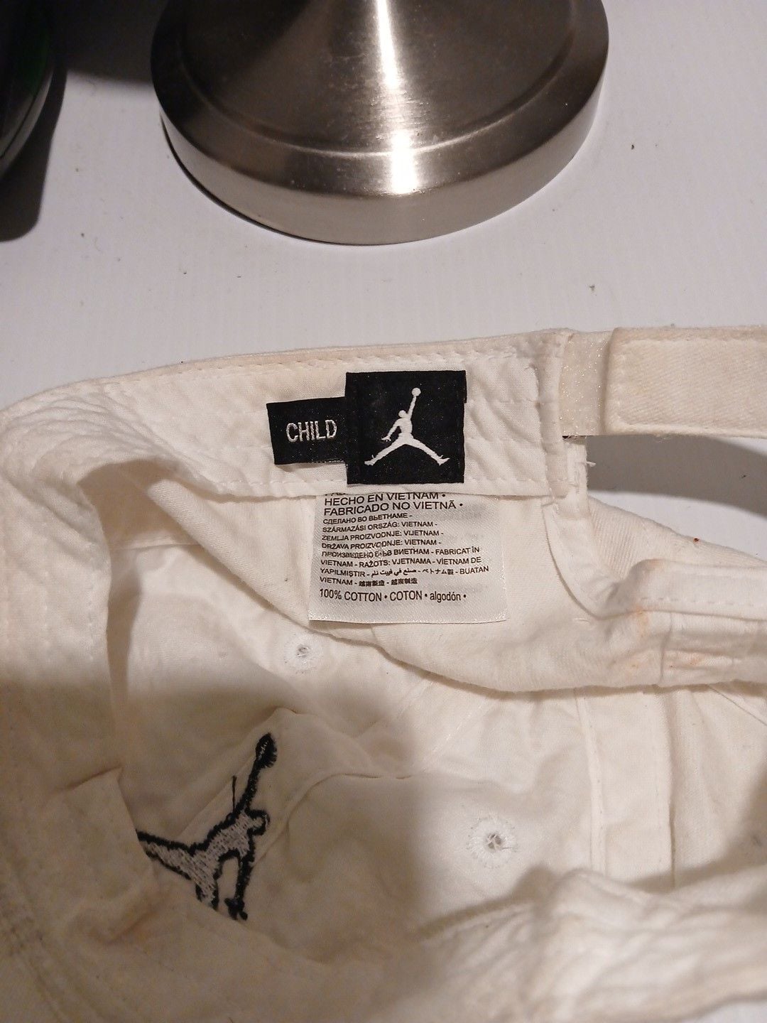 Jordan Jumpman Cap Child White Black Strapback Hat 7