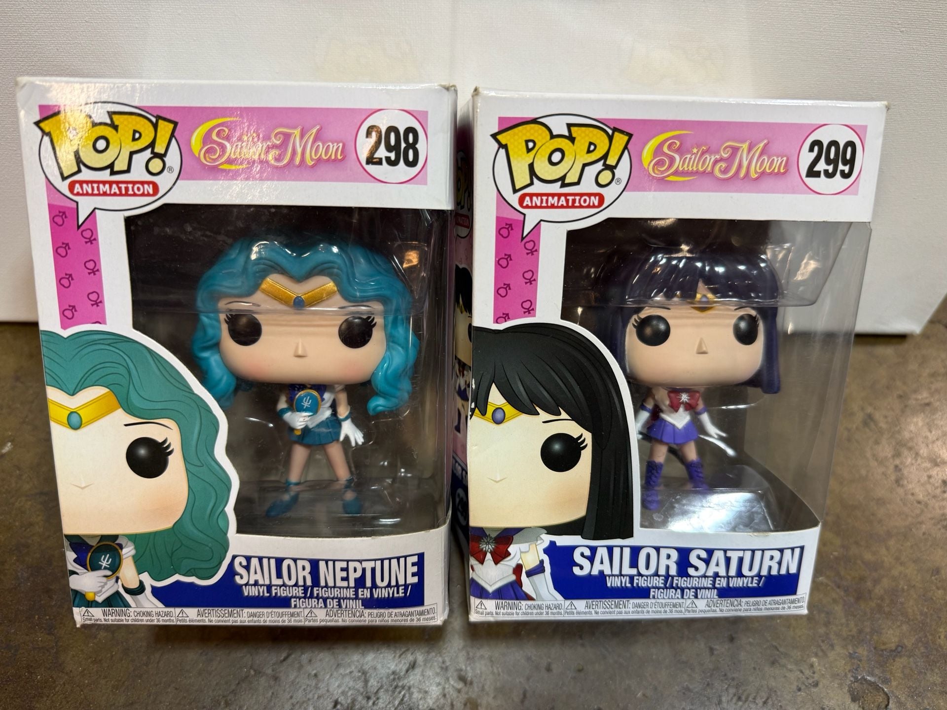 Funko Pop Sailor Moon Sailor Neptune 298 Sailor Saturn 299 Lot 1