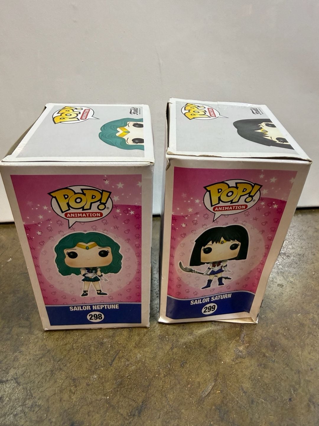 Funko Pop Sailor Moon Sailor Neptune 298 Sailor Saturn 299 Lot 2