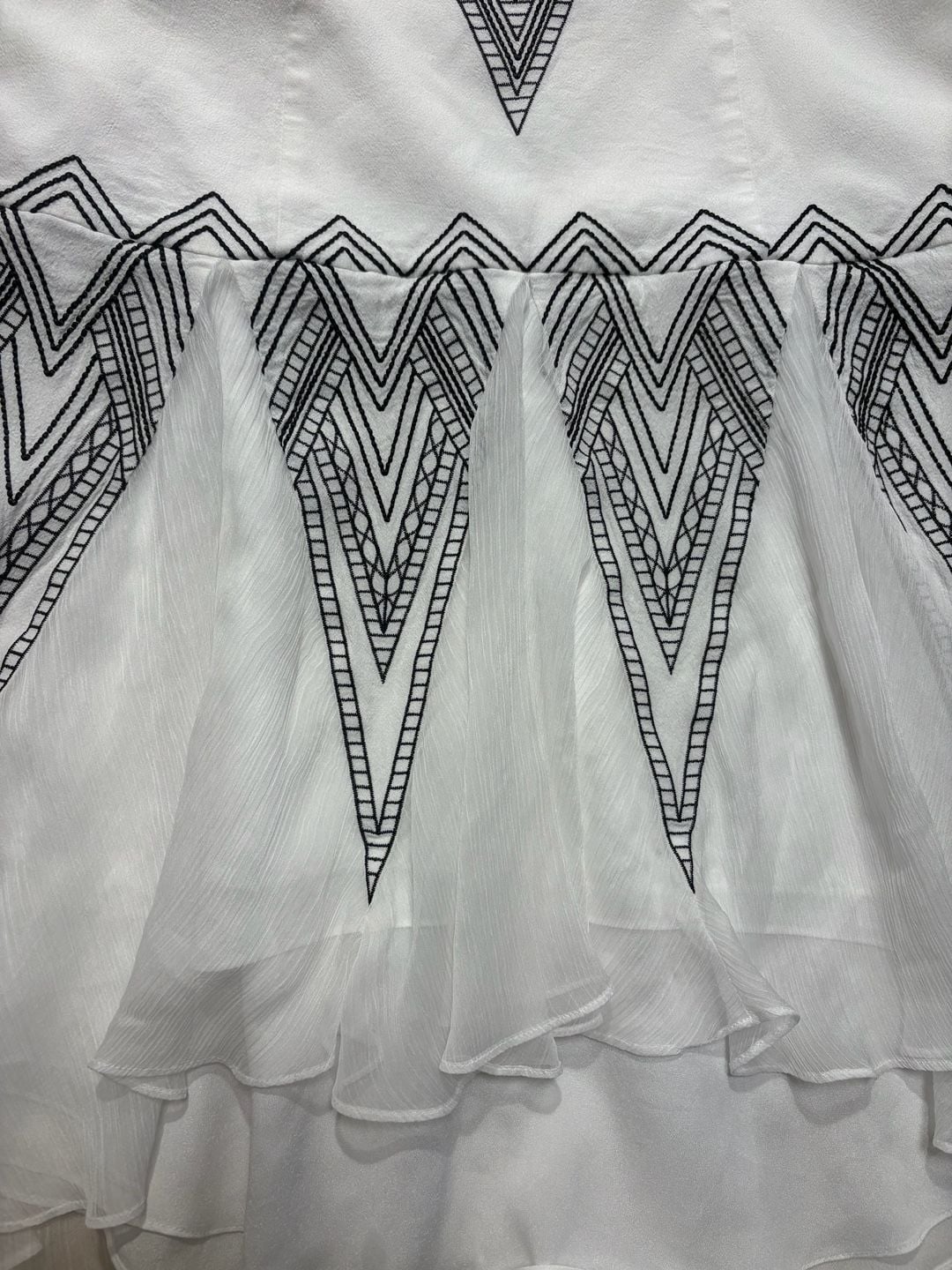 Free People Radiating Angles Strapless Ruffle Hi-Low Dress Size 2 8
