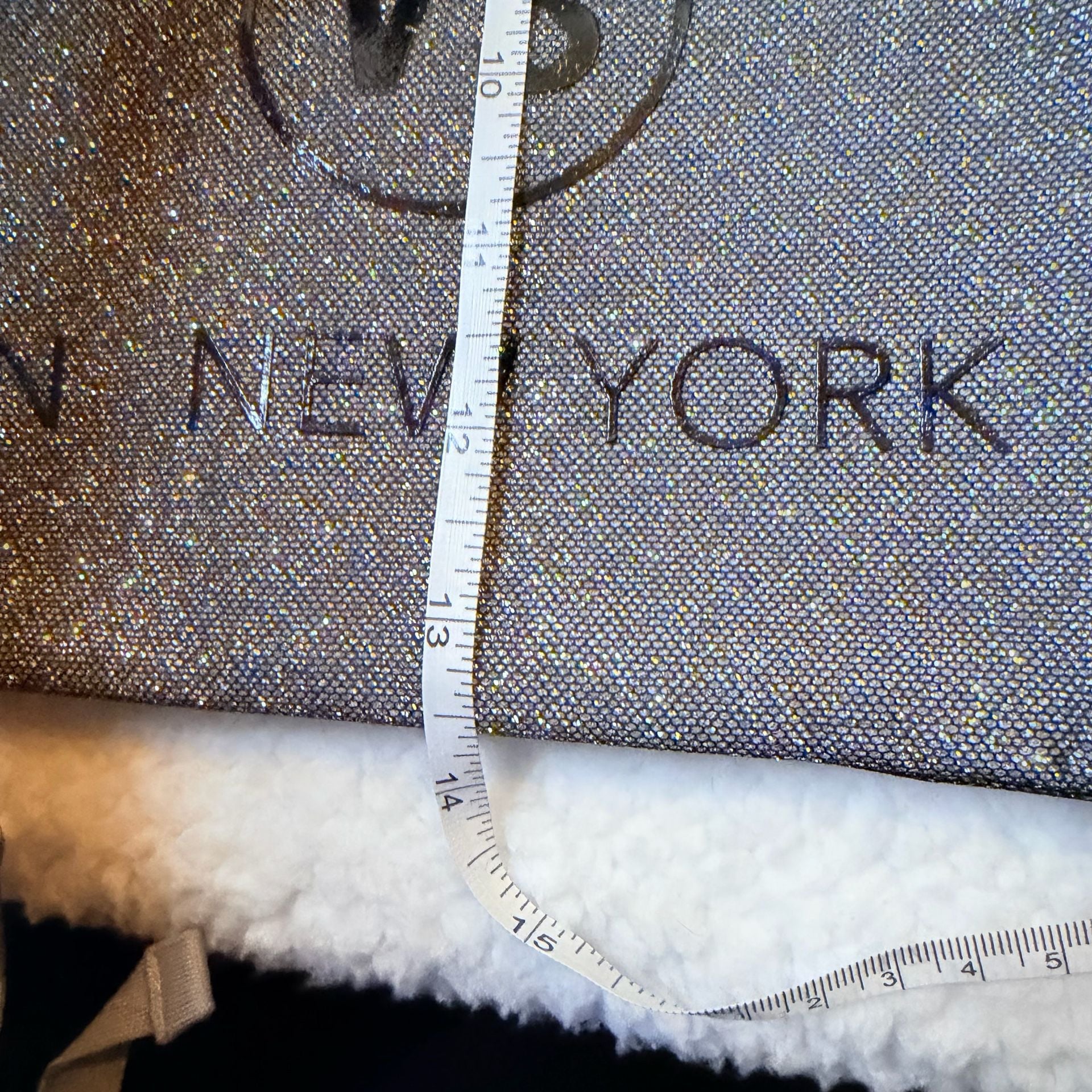 Victoria's Secret Glitter Weekender Duffel Bag Silver 5