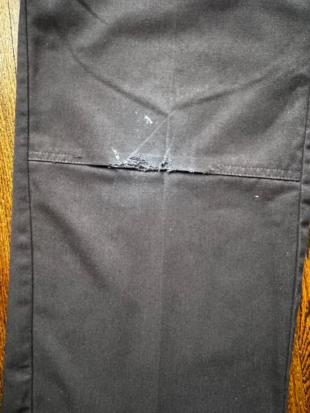 PANTS Dickies 33x28.5 Black Double Knee Work Pants TWILL UTILITY W/O BUTTON (2) 5