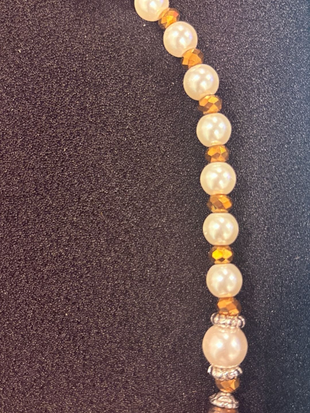 Tiger Eye & Pearl Bead Necklace 3