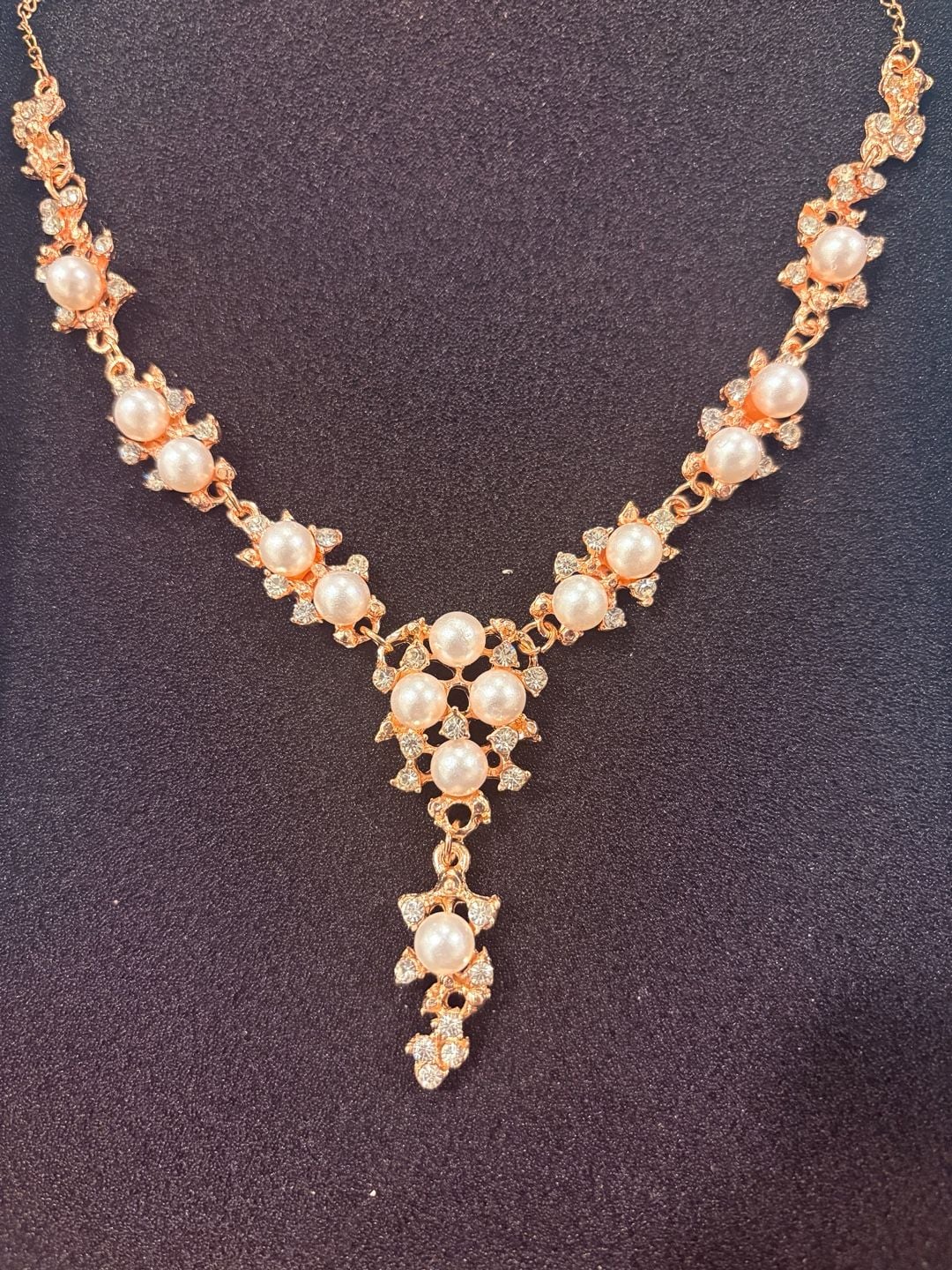 Rose Gold Pearl Necklace 6