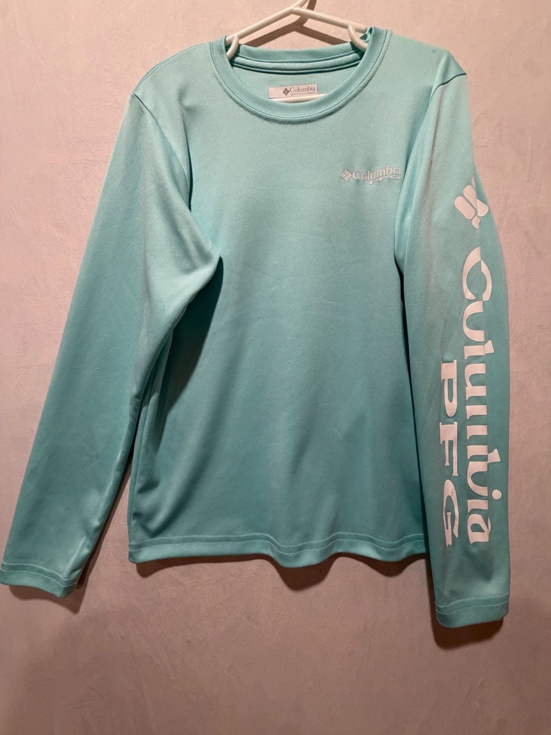 Columbia PFG Terminal Tackle Long Sleeve Shirt kids Size S (8) Blue 2