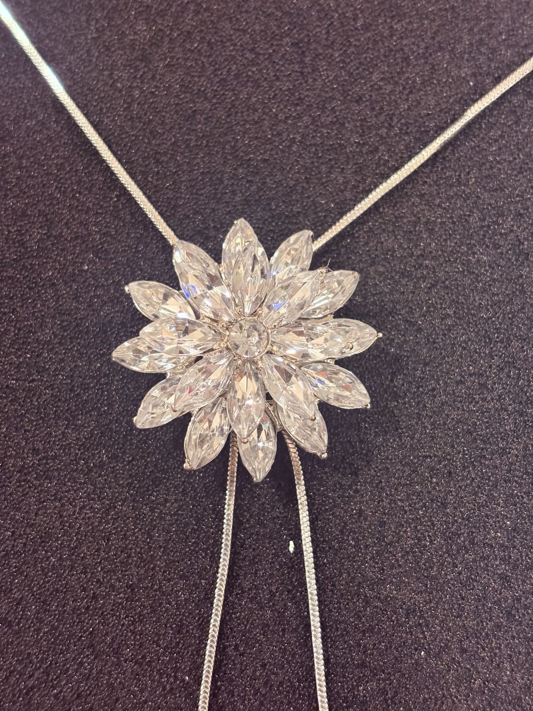 Crystal Flower Necklace 4
