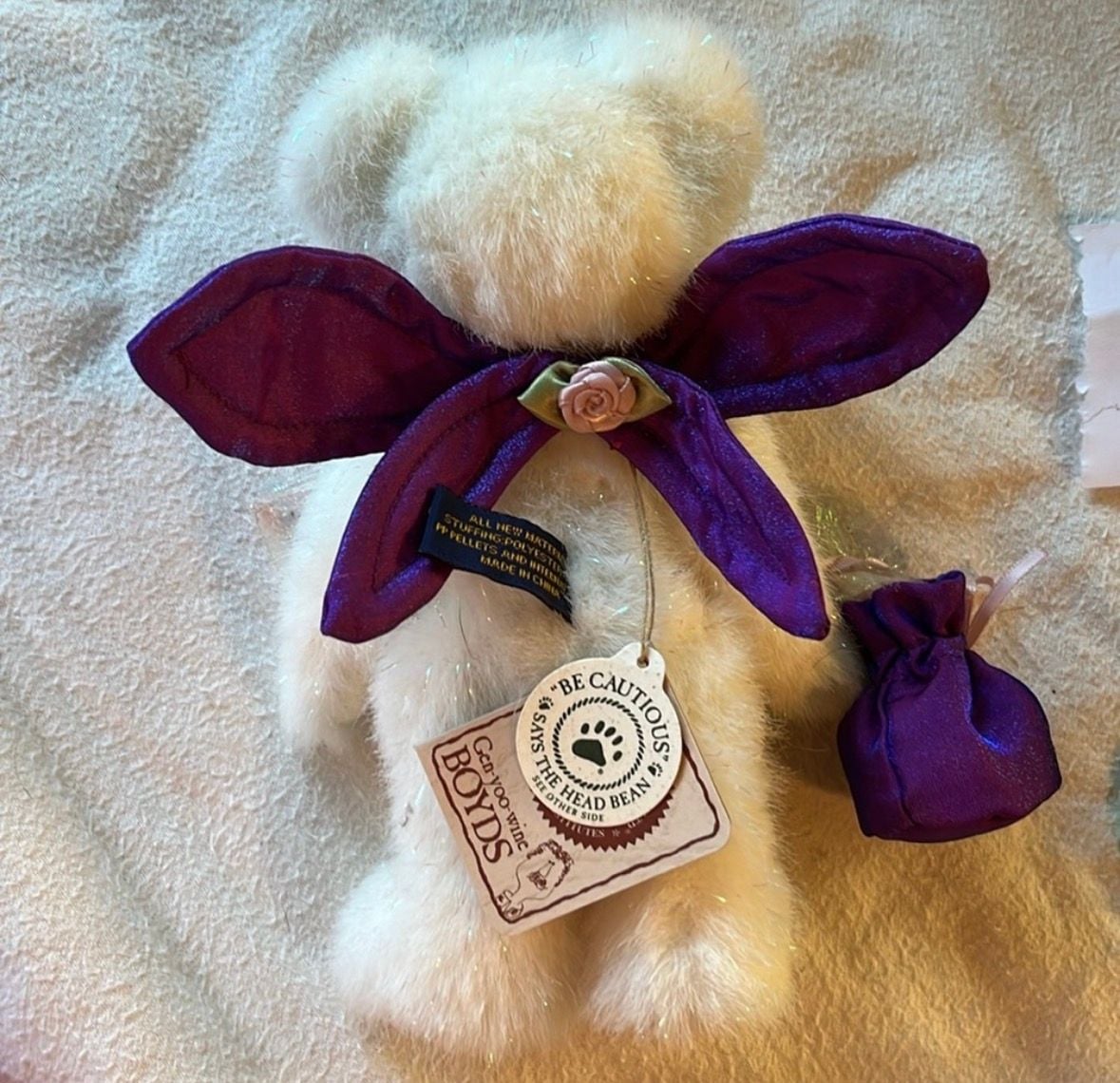 Boyds Sugar Plum Beary Plush Bear With Wings 5