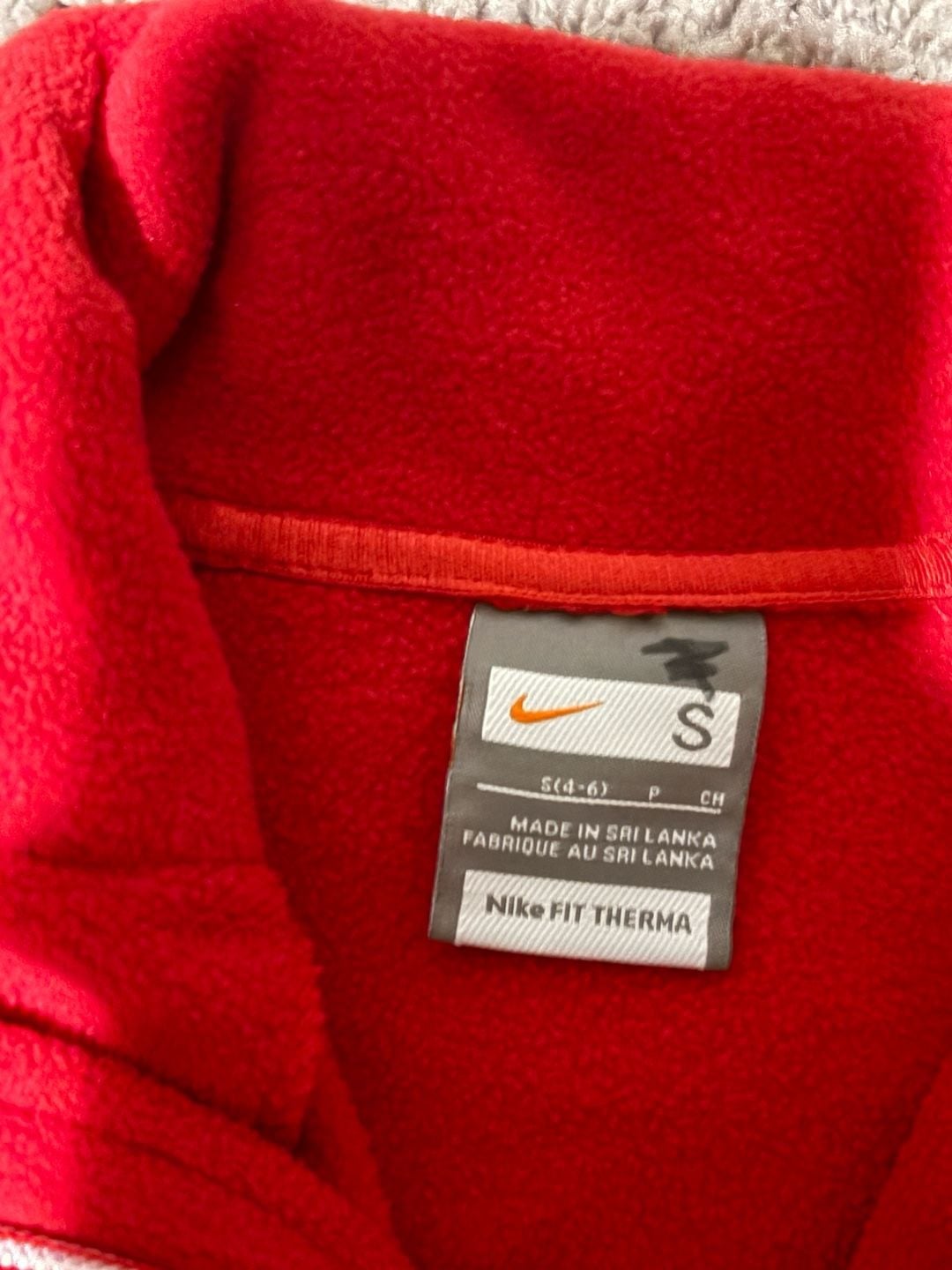 Nike Fit Therma Fleece Full Zip Jacket Size S Red 3