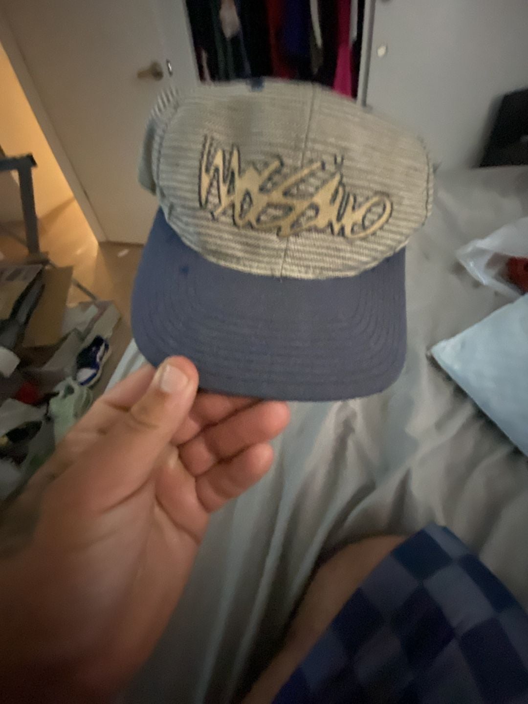 Mossimo Hat One Size All Striped Snapback Vintage 3