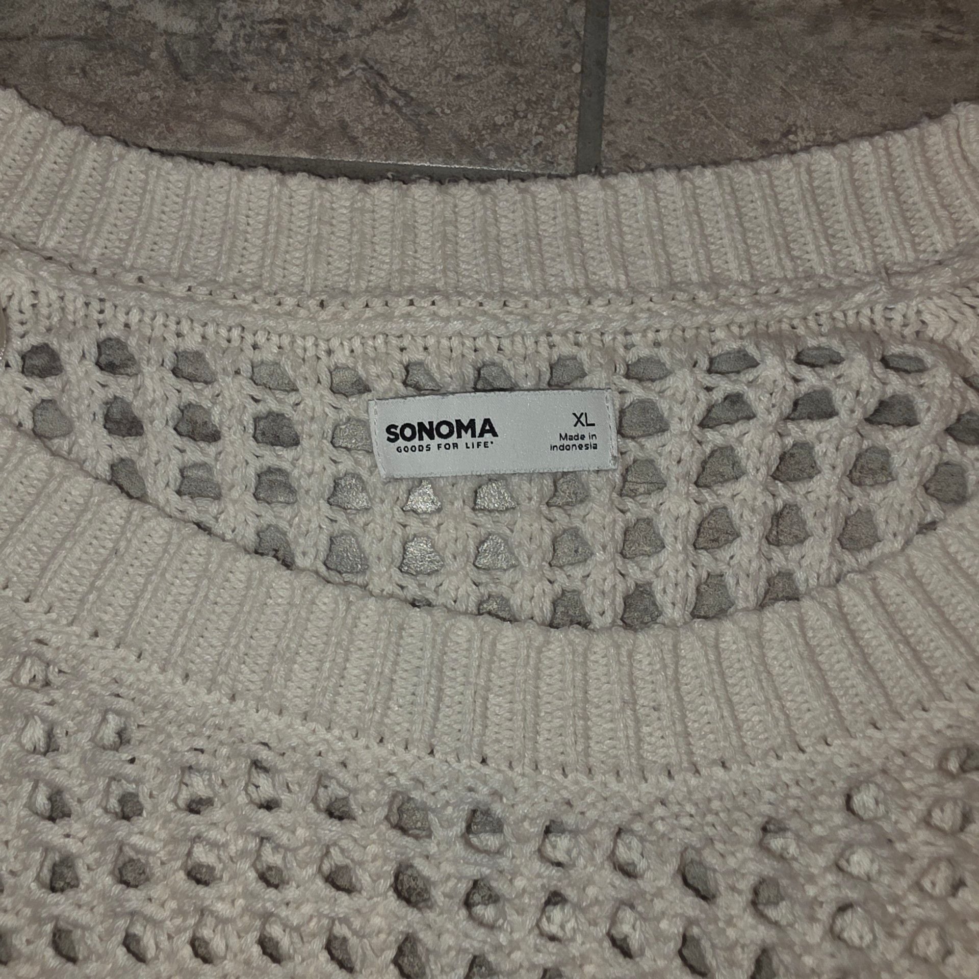 Sonoma Goods For Life Open Stitch Pullover Size XL 3