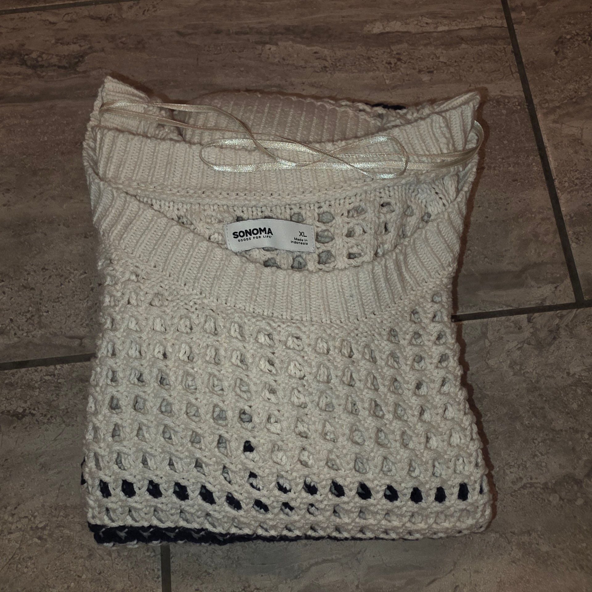 Sonoma Goods For Life Open Stitch Pullover Size XL 5