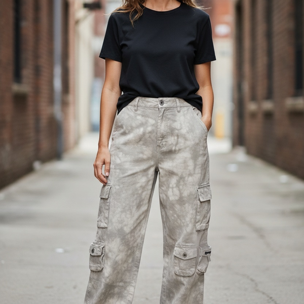 NWT PrettyLittleThing Tie-Dye Cargo Pants