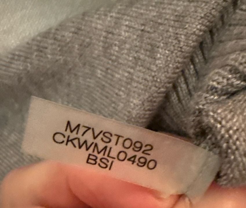 Calvin Klein NWT Colorblock Turtleneck Sweater Pink Ivory Gray Rayon Blend M 12