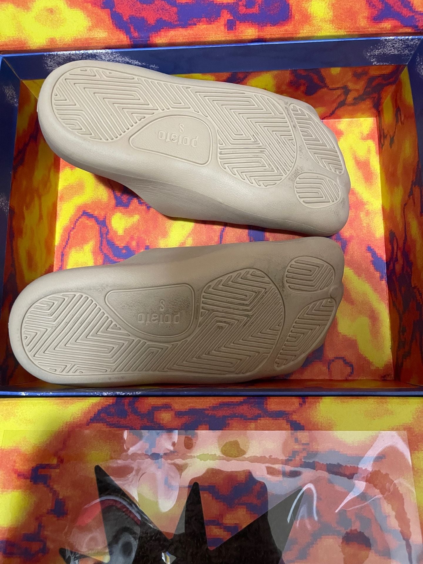 Imran Potato Caveman Foot Slides Beige 3