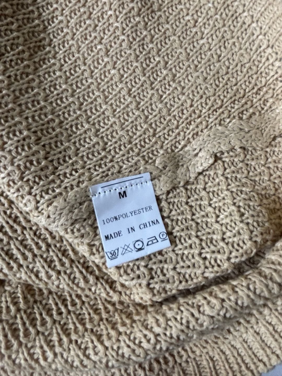Nerina Gold Lurex Mini Dress Beige Knit Long Sleeve 8