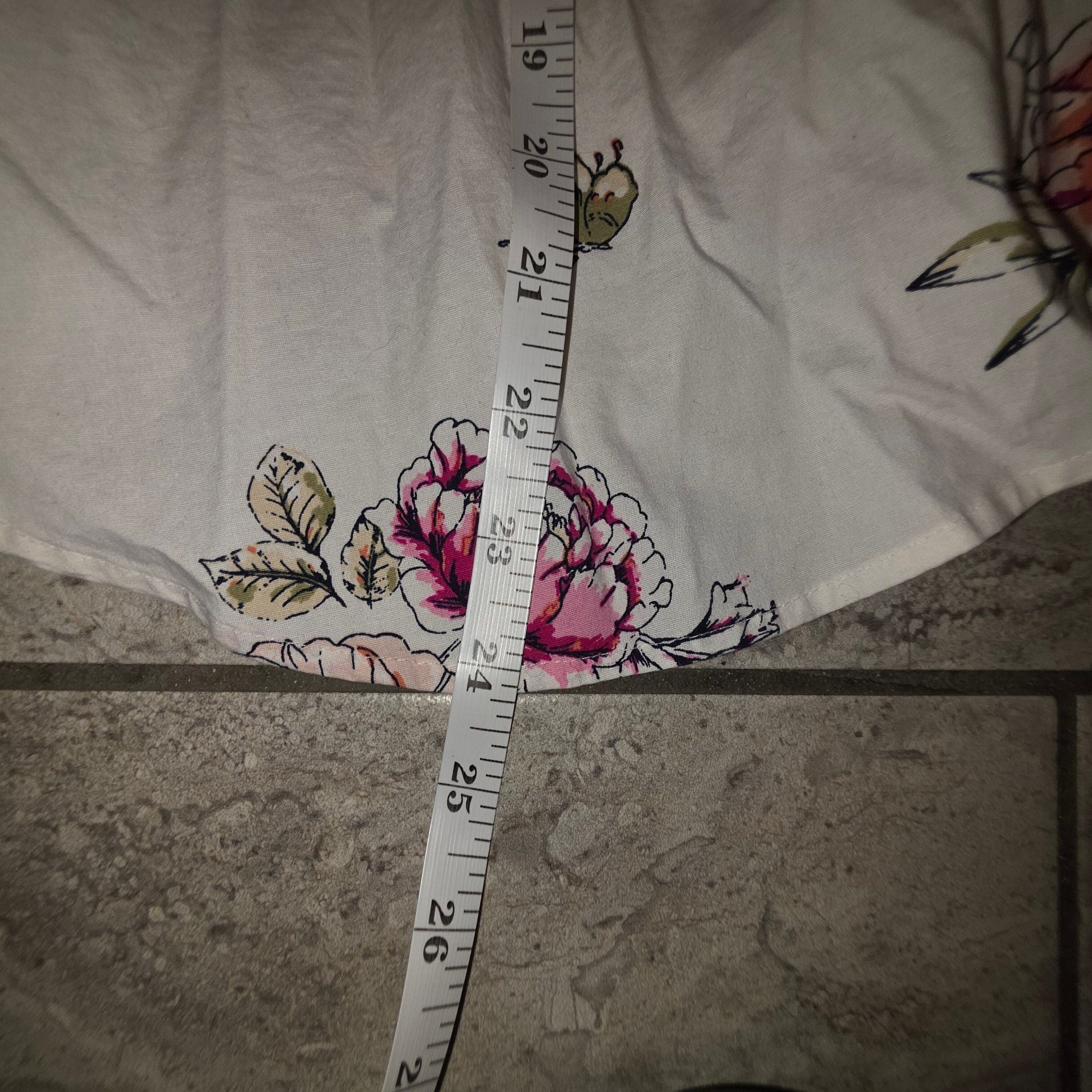 Relativity Floral Print Blouse With Pearl Trim Womens XL 5