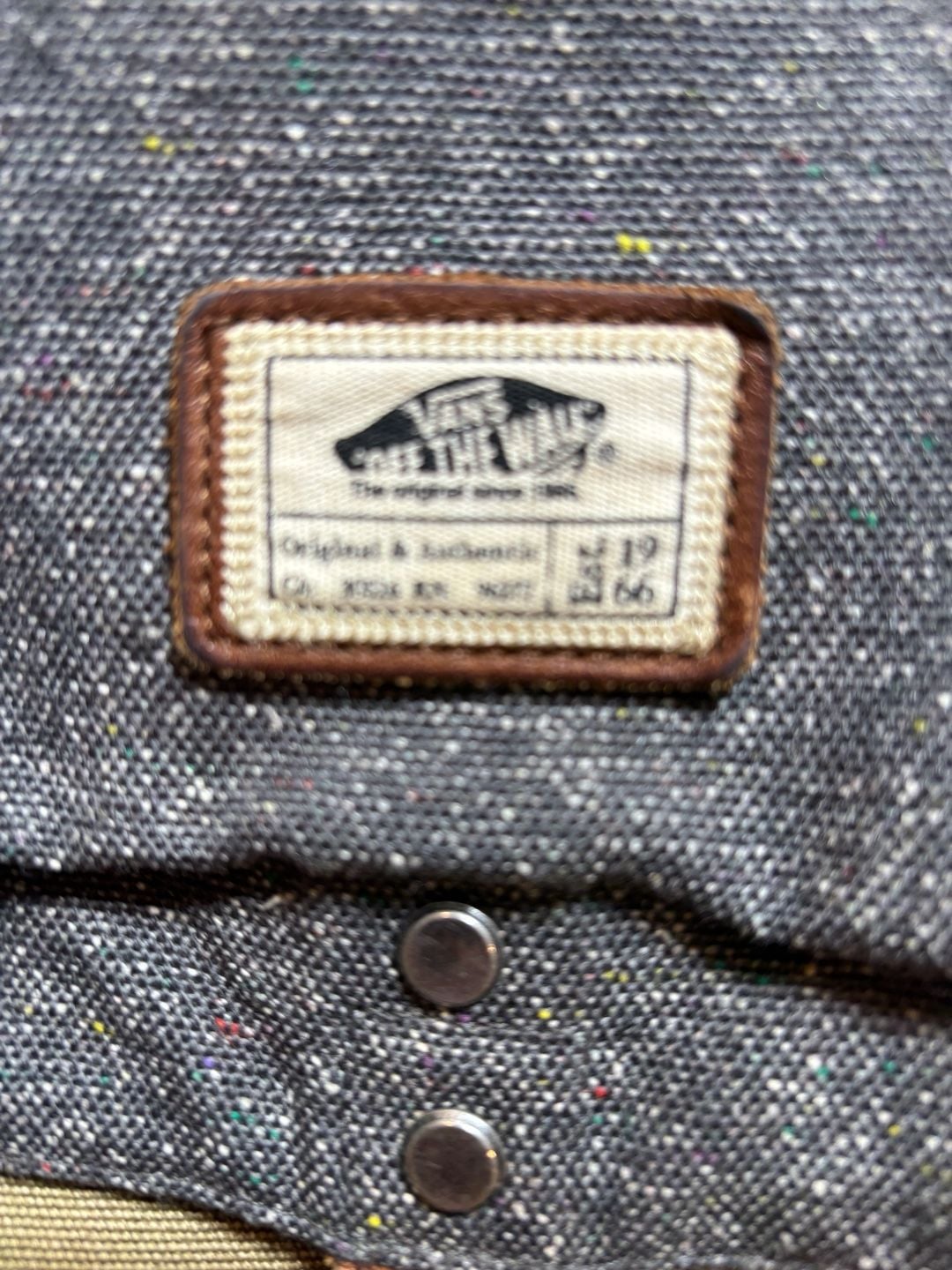 VTGVans Canvas Rucksack Backpack Multi Color 3