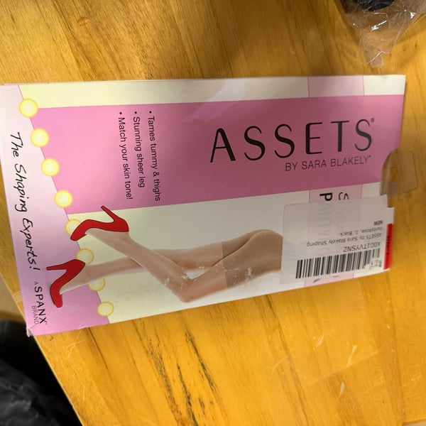 Assets by Sara Blakely Shaping Pantyhose Size 1 Black