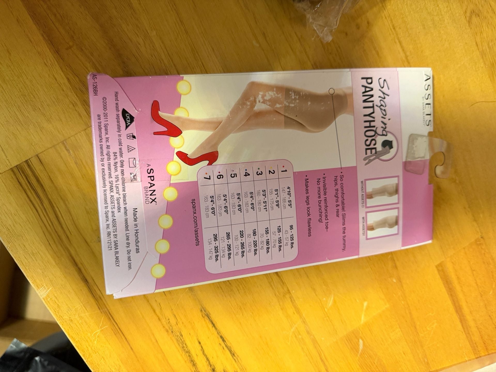 Assets by Sara Blakely Shaping Pantyhose Size 1 Black 2