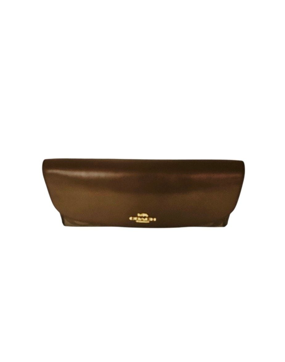 Coach Signature PVC and Leather Checkbook Wallet Brown F57319 3