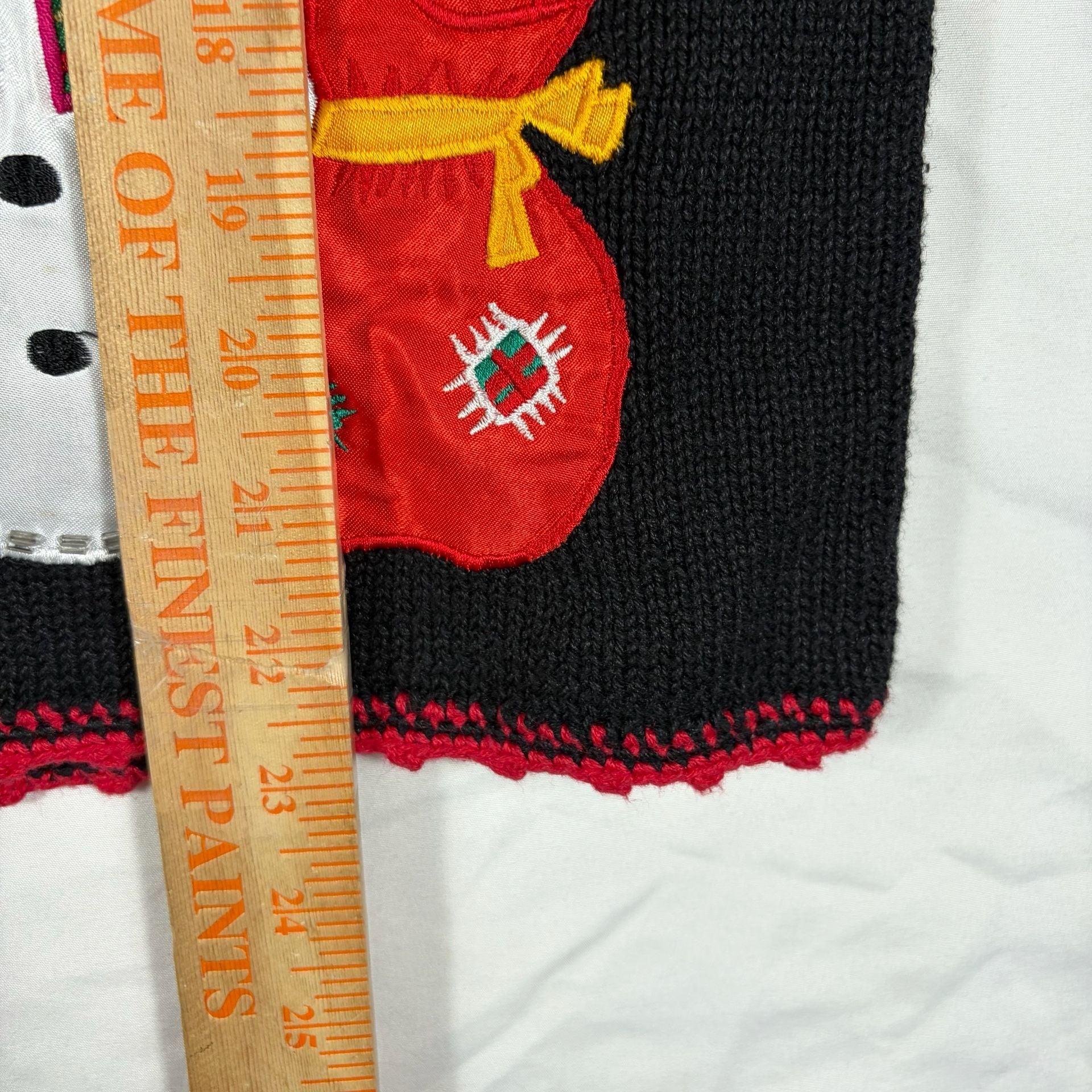 Vintage NutCracker Ugly Christmas Sweater Vest Size Medium Snowman Noel 5