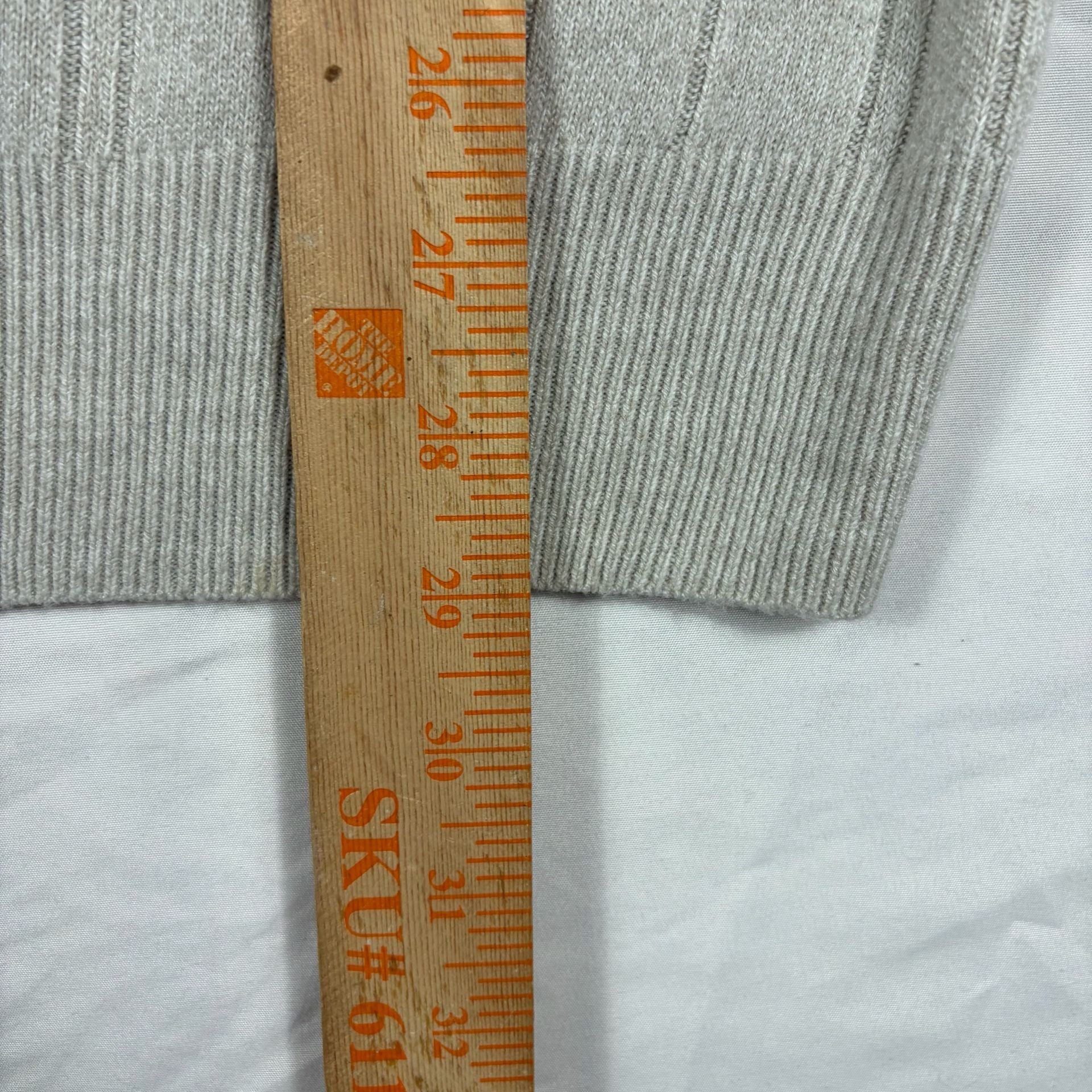 Dockers Sweater Polo Size XL/XG Beige Long Sleeve Ribbed Knit 5