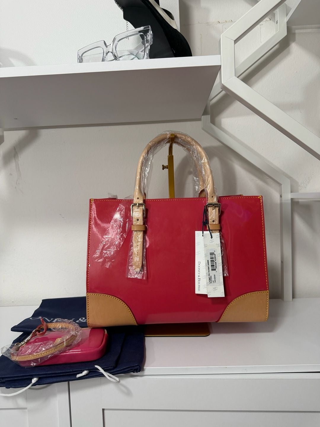 Dooney & Bourke Janine Satchel LF026RD Red 9